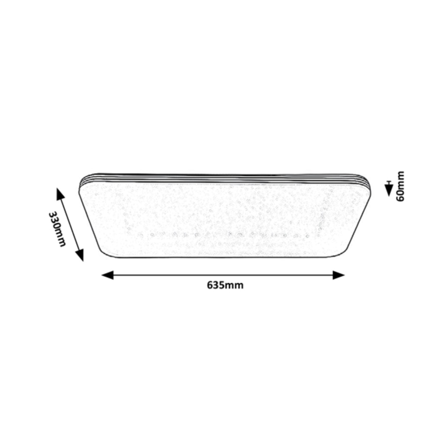 Rabalux - Iluminação de teto LED LED/36W/230V