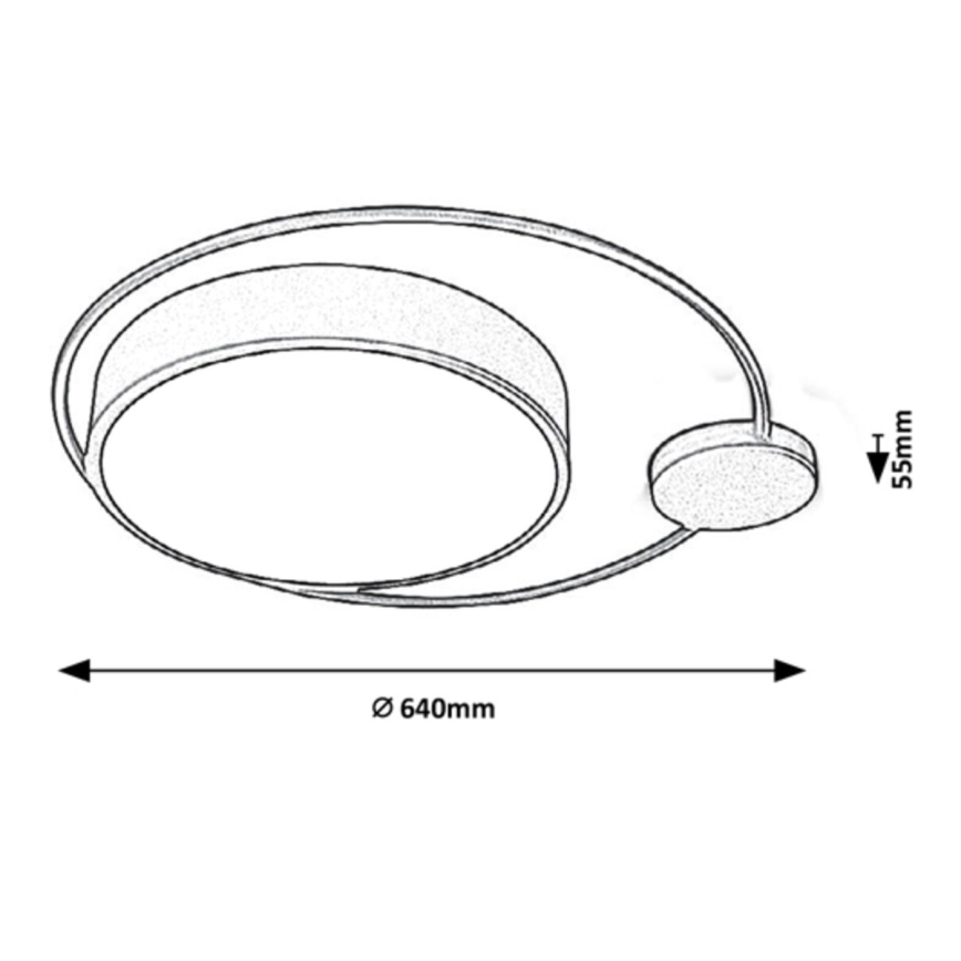 Rabalux - Iluminação de teto LED LED/48W/230V