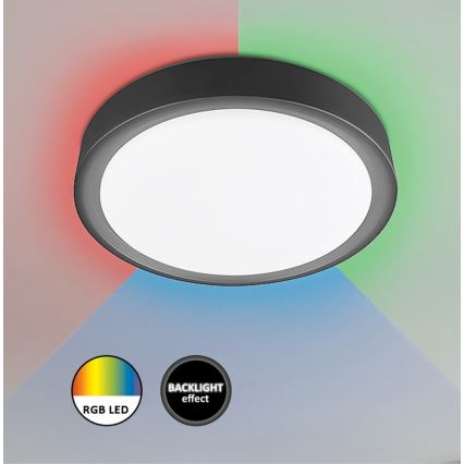Rabalux - Iluminação de teto LED RGB com regulação com sensor LED/28W/230V 2700-5000K + controlo remoto