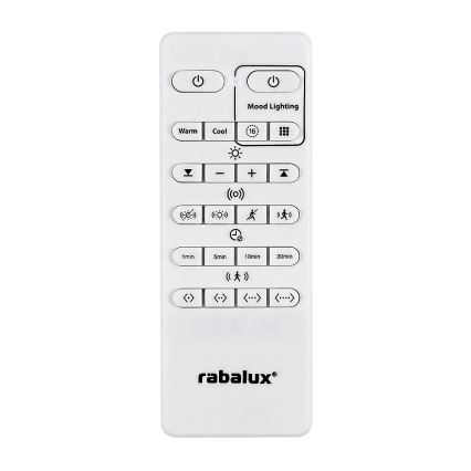 Rabalux - Iluminação de teto LED RGB com regulação com sensor LED/28W/230V 2700-5000K + controlo remoto