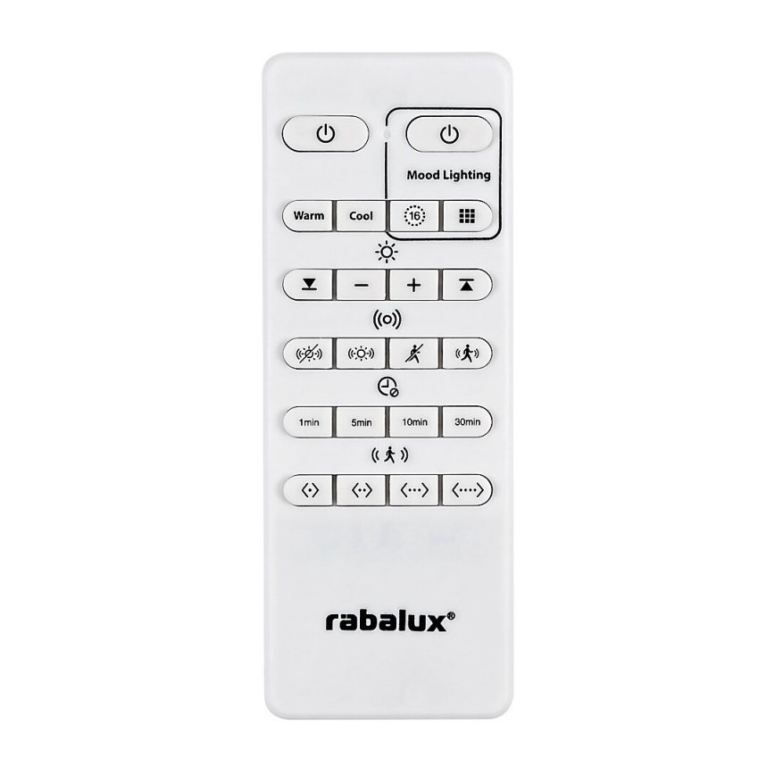 Rabalux - Iluminação de teto LED RGB com regulação com sensor LED/28W/230V 2700-5000K + controlo remoto