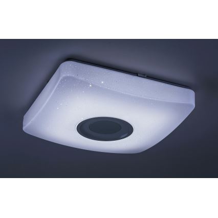 Rabalux - Iluminação de teto LED RGB com regulação e altifalante LED/18W/230V + CR