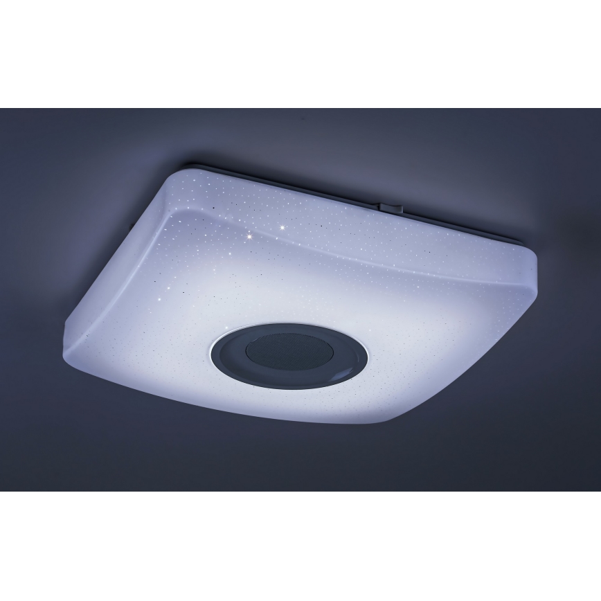 Rabalux - Iluminação de teto LED RGB com regulação e altifalante LED/18W/230V + CR