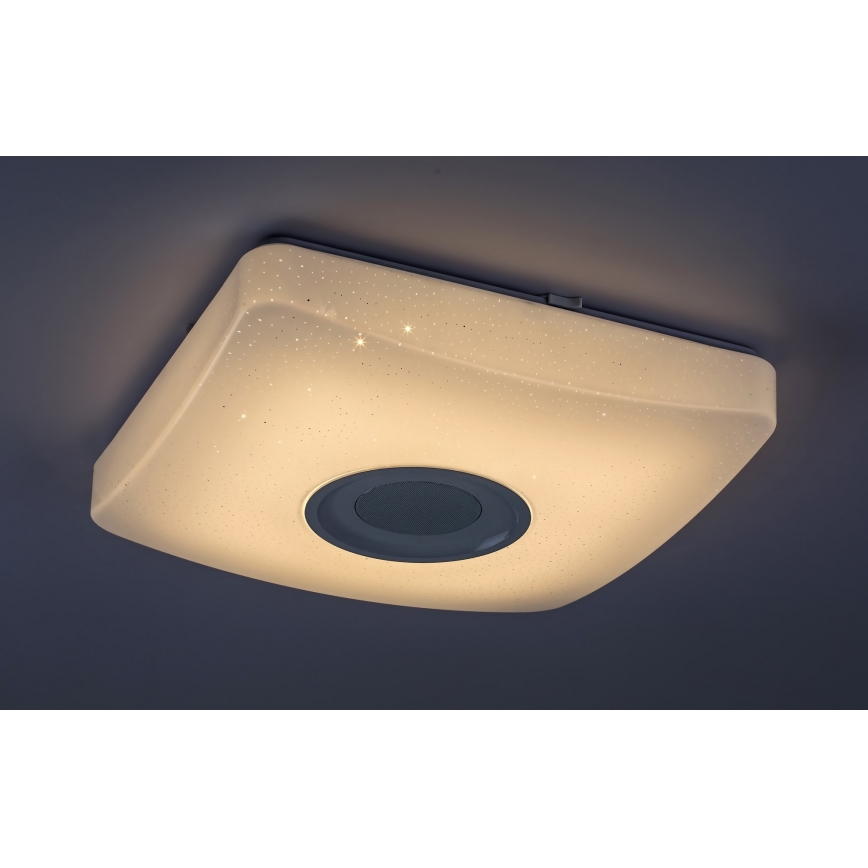 Rabalux - Iluminação de teto LED RGB com regulação e altifalante LED/18W/230V + CR