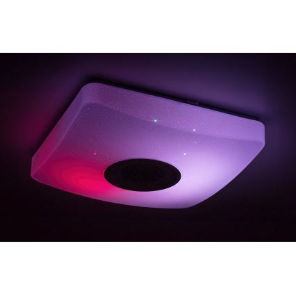Rabalux - Iluminação de teto LED RGB com regulação e altifalante LED/18W/230V + CR
