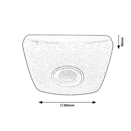 Rabalux - Iluminação de teto LED RGB com regulação e altifalante LED/18W/230V + CR