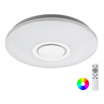 Rabalux - Iluminação de teto LED RGB com regulação e altifalante LED/24W/230V Wi-Fi Tuya + comando