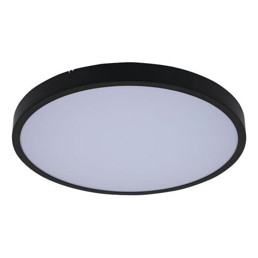 Rabalux - Iluminação de teto para casa de banho LED com regulação LED/24W/230V 3000-6000K IP44 diâmetro 35,5 cm preto + comando