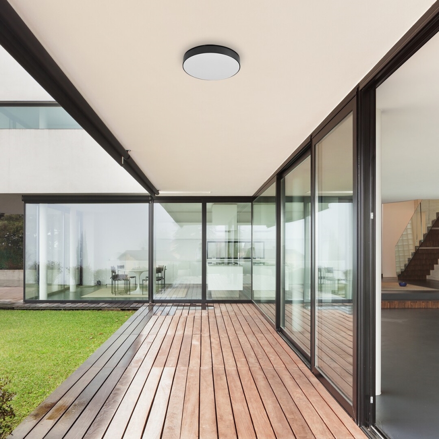 Rabalux - Iluminação de teto para casa de banho LED LED/24W/230V 2800K/4000K/6000K IP44 preto