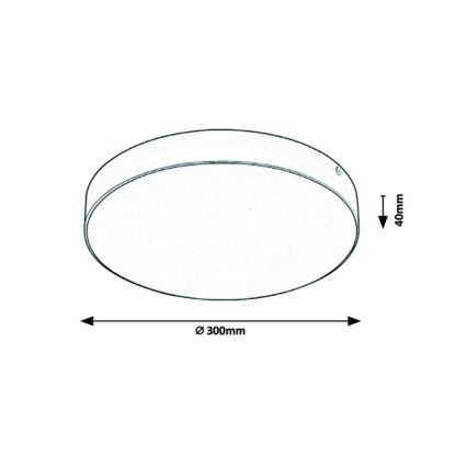 Rabalux - Iluminação de teto para casa de banho LED LED/24W/230V 2800K/4000K/6000K IP44 preto