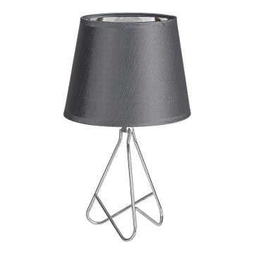Rabalux - Lâmpada de mesa 1xE14/40W/230V cinza/cromado brilhante