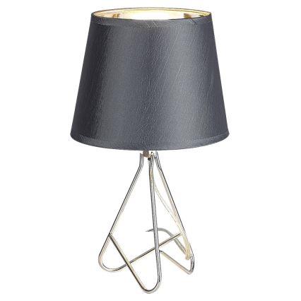 Rabalux - Lâmpada de mesa 1xE14/40W/230V cinza/cromado brilhante