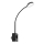 Rabalux - Lâmpada de parede LED regulável, 4W/230V, com porta USB integrada para tomada, preta