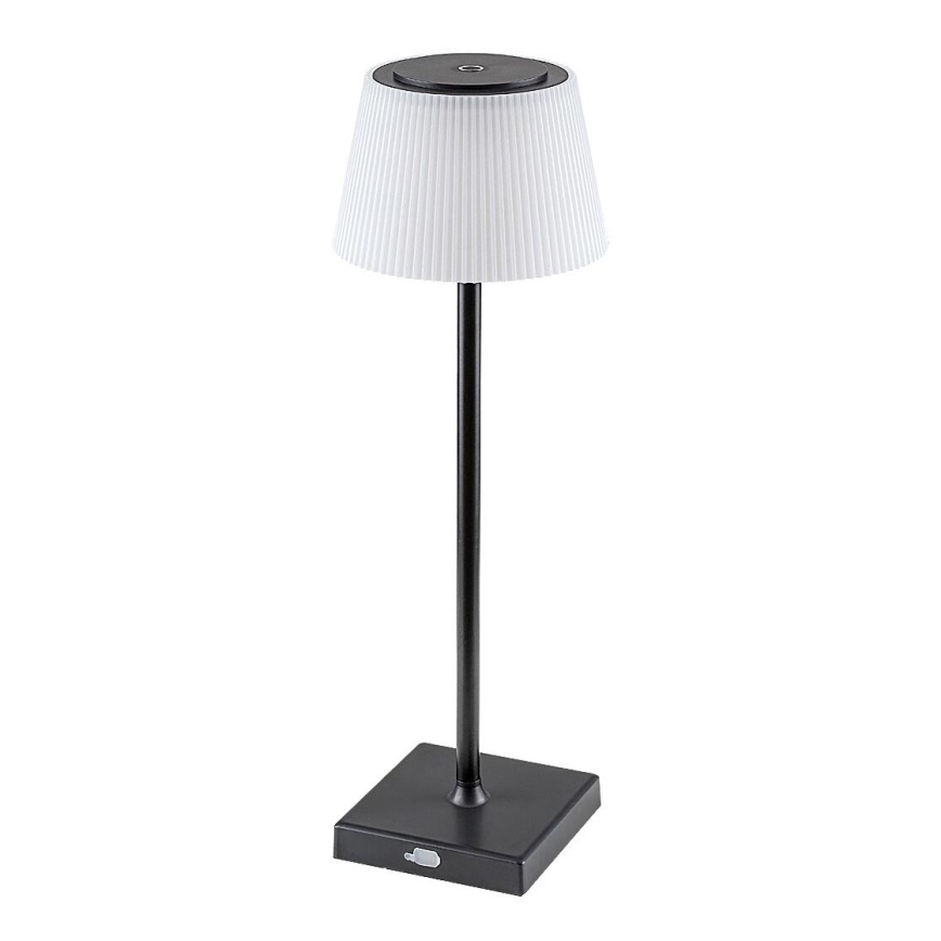 Rabalux - LED Candeeiro de mesa recarregável com regulação LED/4W/3,7V 1800 mAh 3000-5000K IP44 preto