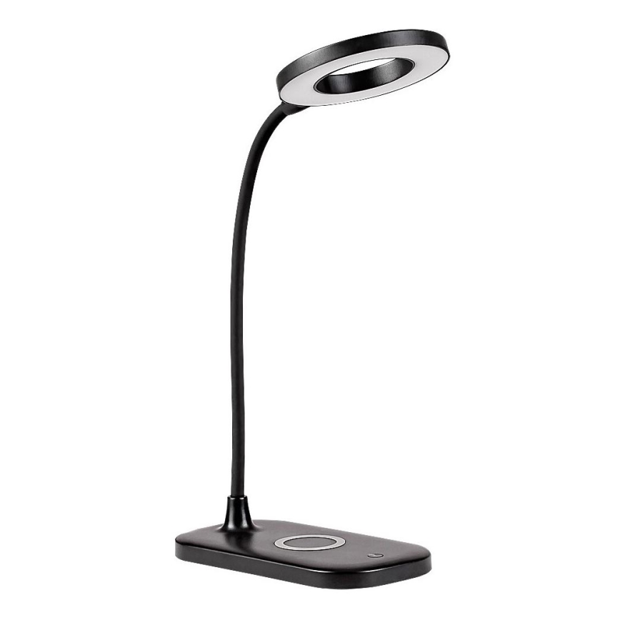 Rabalux - LED Candeeiro de mesa táctil com regulação e carregamento sem fios LED/5W/5V 2700-6000K preto