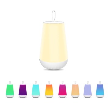 Rabalux - LED RGB Candeeiro de mesa recarregável com regulação LED/2W/5V 3000K 1800 mAh
