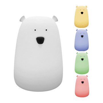 Rabalux - Luminária Infantil LED RGB LED/0,4W/5V 1200 mAh urso