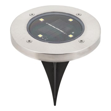 Rabalux - Luminária solar LED exterior com sensor LED/0,24W/1xAA 400 mAh preta IP44
