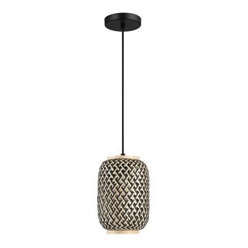 Rabalux - Lustre suspenso em cabo 1xE27/40W/230V rattan