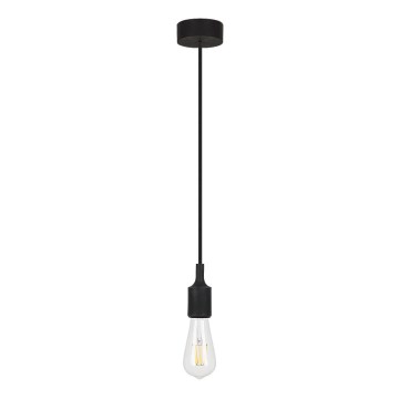 Rabalux - Luz pendente 1xE27/40W preto antigo