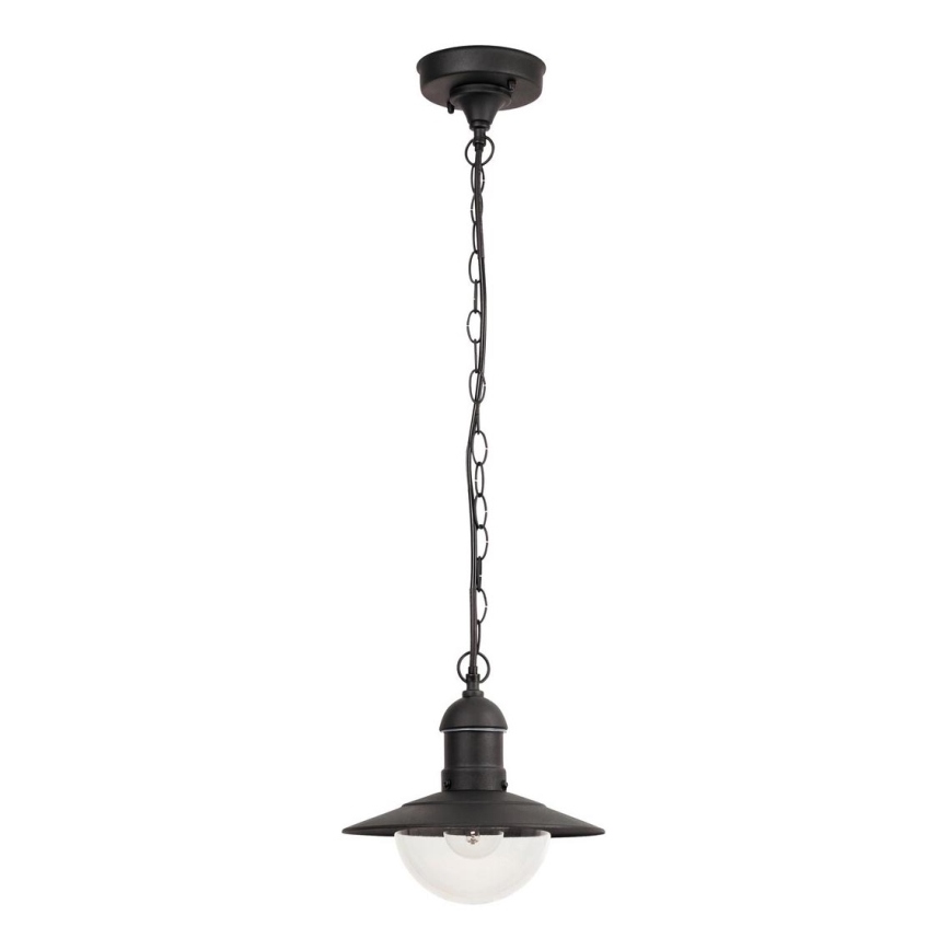 Rabalux - Luz pendente de exterior 1xE27/60W preto antigo IP44