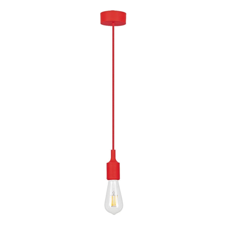Rabalux - Luz pendente E27/40W vermelho