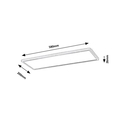 Rabalux - Painel montado à superfície LED LED/22W/230V