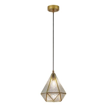 Rabalux - Tiffany vitral candeeiro suspenso 1xE14/40W/230V dourado