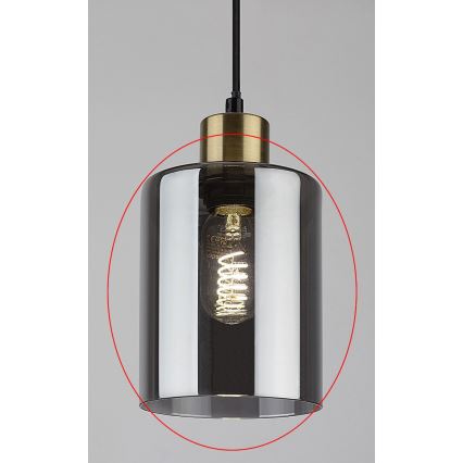 Rabalux - Vidro de reposição para luminárias PEREZ E27 Ø 13 cm