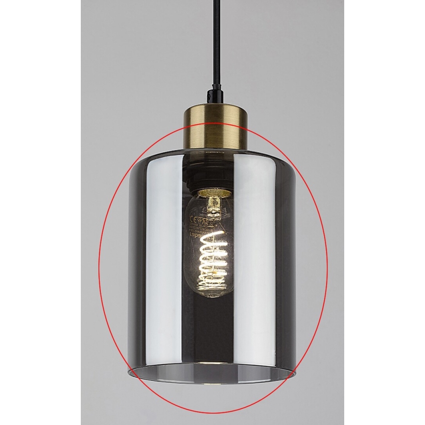 Rabalux - Vidro de reposição para luminárias PEREZ E27 Ø 13 cm