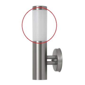 Rabalux - Vidro de substituição para iluminação exterior INOX TORCH E27 branco