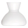 Rabalux - Vidro de substituição para lustre, candeeiro de mesa e candeeiro de parede E27 diâmetro 15 cm branco