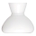 Rabalux - Vidro de substituição para lustre, candeeiro de mesa e candeeiro de parede E27 diâmetro 23,5 cm branco