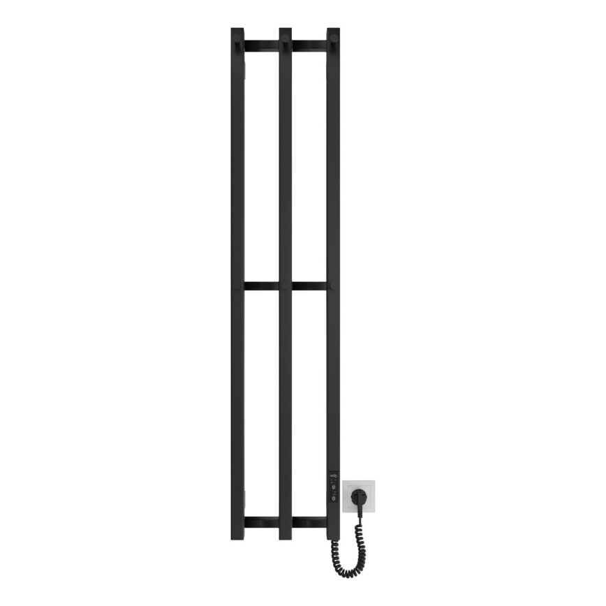 Radiador para casa de banho HF SLIM 110W/230V 117x25 cm preto angular