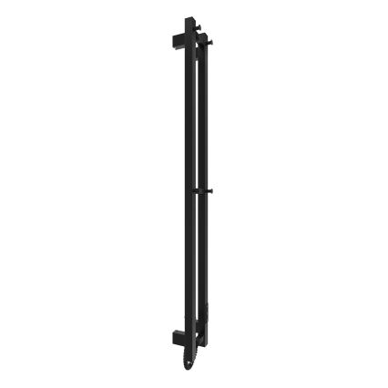 Radiador para casa de banho HF SLIM 80W/230V 117x14 cm preto angular