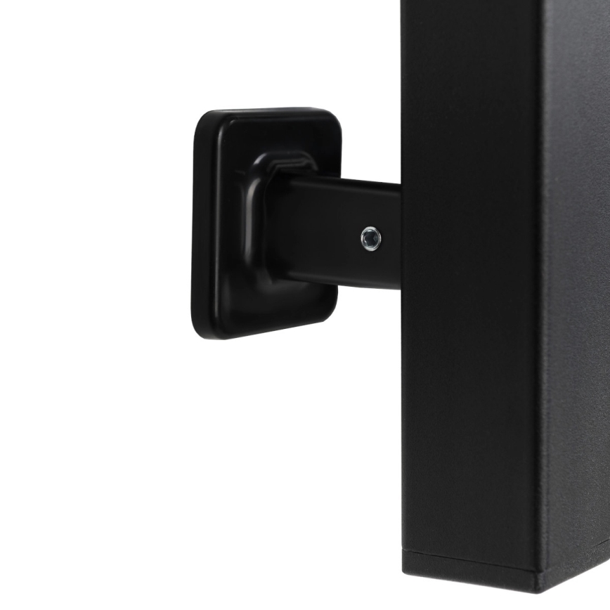 Radiador-toalheiro para casa de banho com termóstato AVANGARD 316W/230V 50,6 cm IP44, preto, esquerdo, de design quadrado