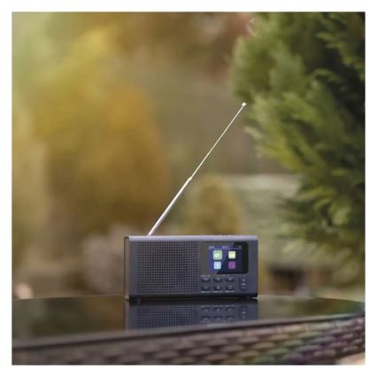 Rádio DAB DAB+ FM 3W/5V/4xAA preto