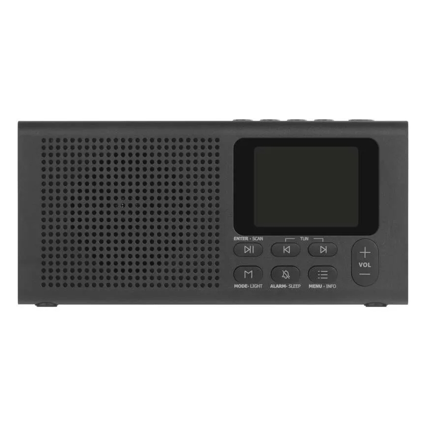 Rádio DAB DAB+ FM 3W/5V/4xAA preto