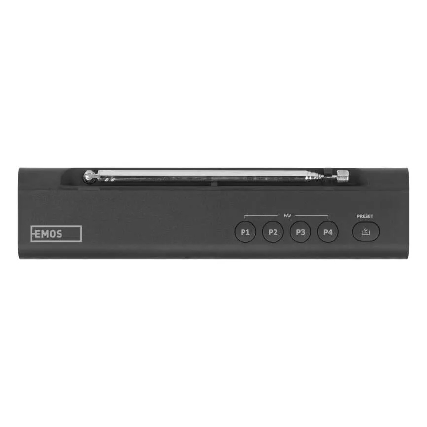 Rádio DAB DAB+ FM 3W/5V/4xAA preto