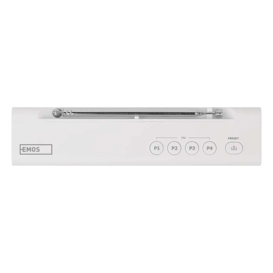 Rádio DAB DAB+ FM 3W/5V/4xAA branco