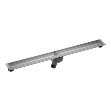 Ralo linear para duche 104 x 8,1 cm prateado/cinzento