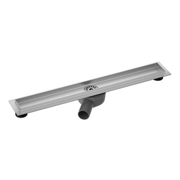 Ralo linear para duche 74x8,1 cm prateado/cinzento