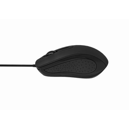 Rato com fios 1200 DPI USB-C preto