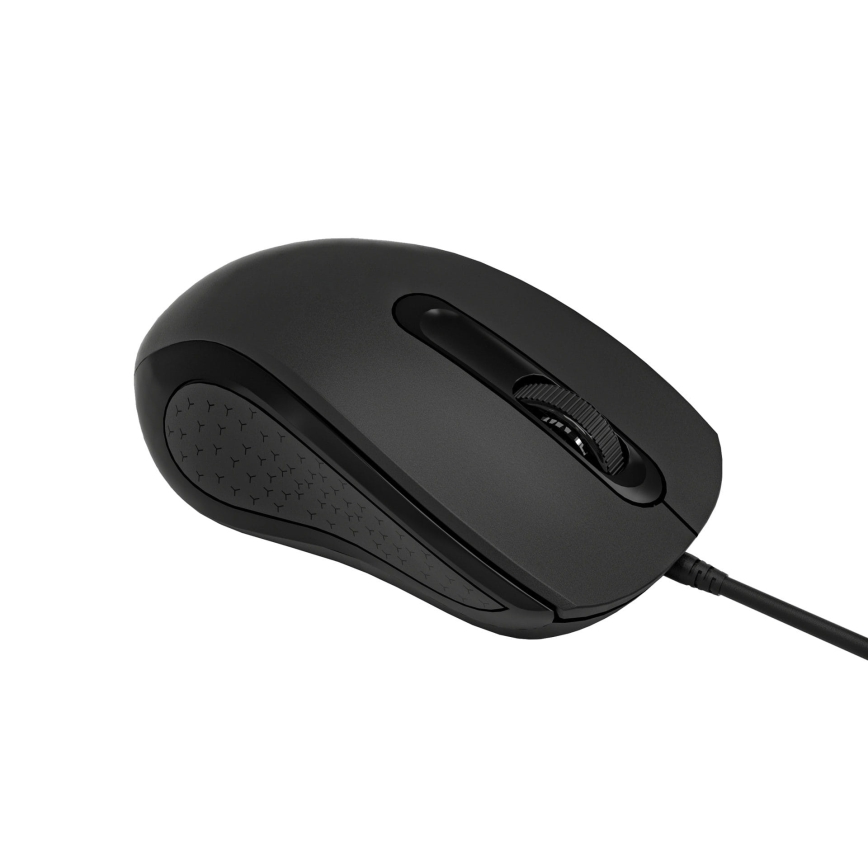 Rato com fios 1200 DPI USB-C preto