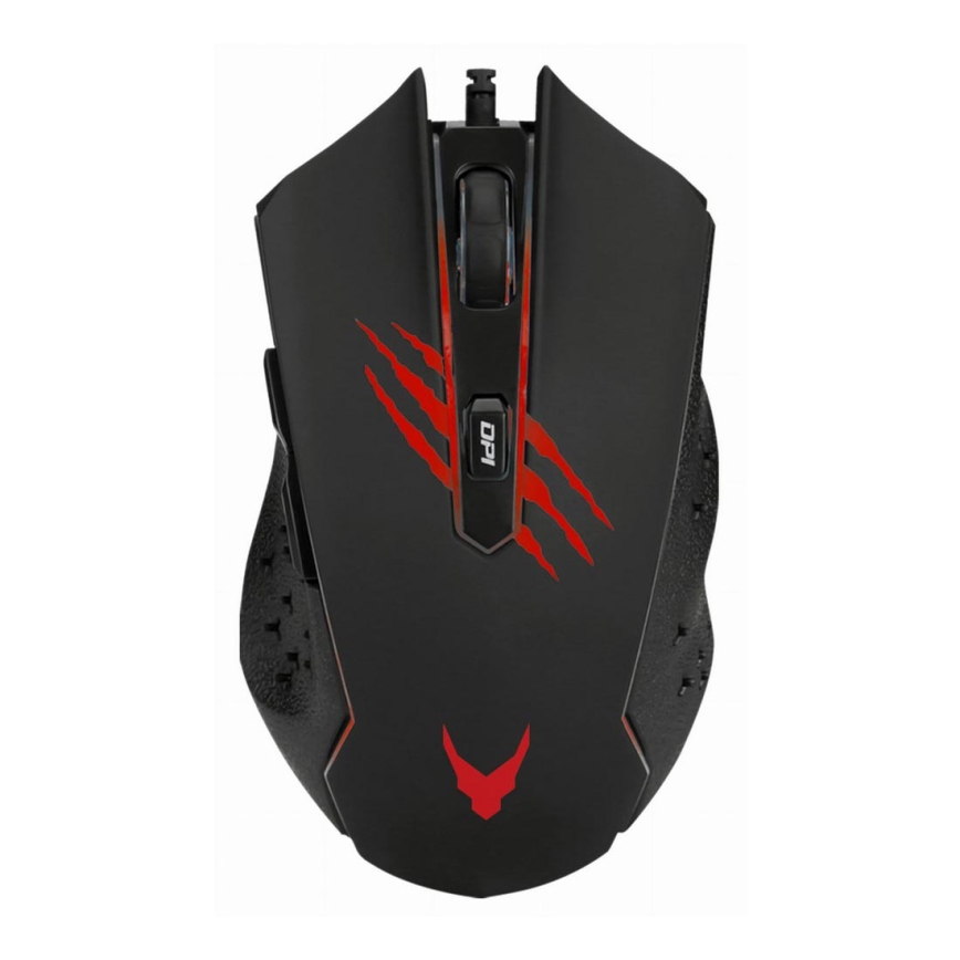 Rato de jogos LED RGB VARR 1200/1800/2400/3600 DPI