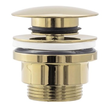 REA-A2360 - Válvula CLICK-CLACK para lavatório Ø 6,4 cm dourada