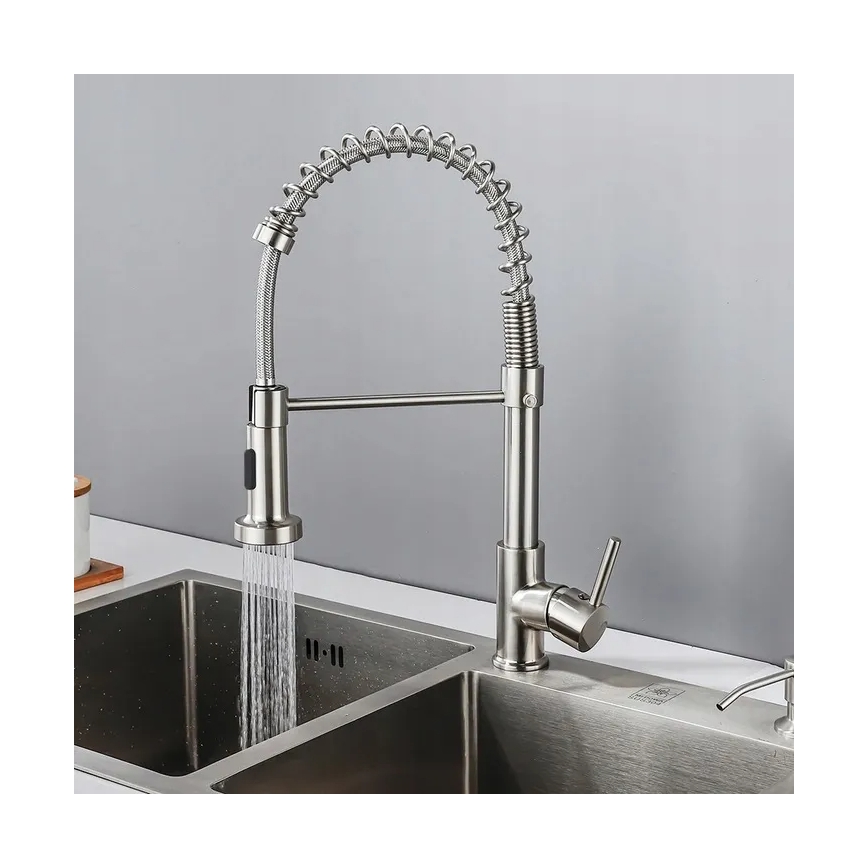 REA-B0417 - Torneira de cozinha com bico extraível COLIN 42,5 cm níquel