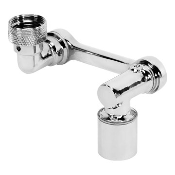 REA-B0660 - Adaptador giratório para torneira de lavatório, acabamento cromado polido