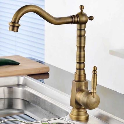 REA-B2150 - Misturador para lavatório BONA 28,5 cm, acabamento dourado escovado