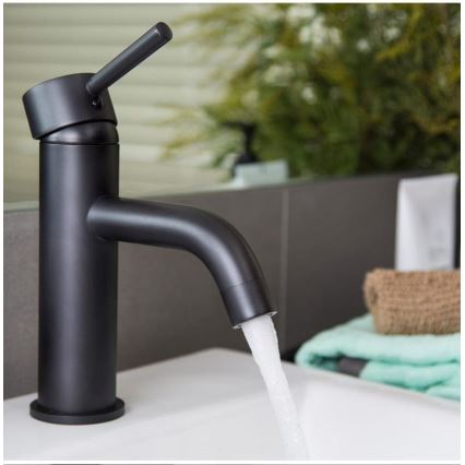 REA-B4102 - Torneira de lavatório LUNGO 16,5 cm preta